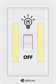 Brightcom פנס מתג LED ‏לבן 12 יחידות במגש  BH-6058B